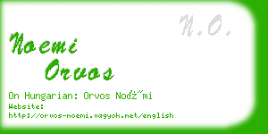 noemi orvos business card